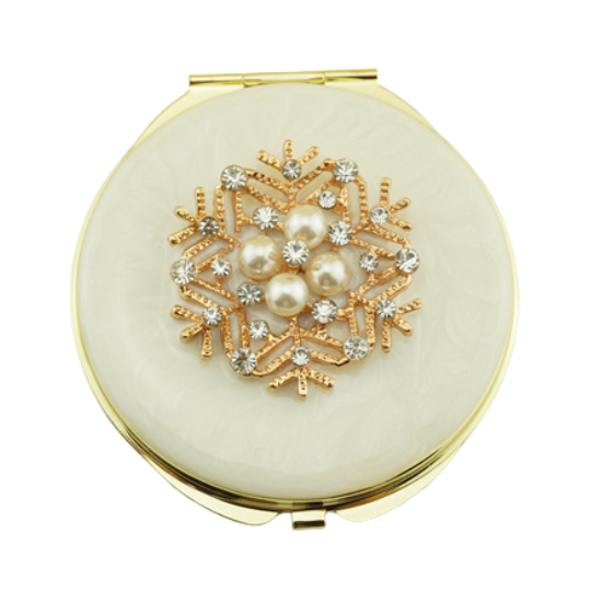 Crystal Snowflake Gifts Compact Mirror