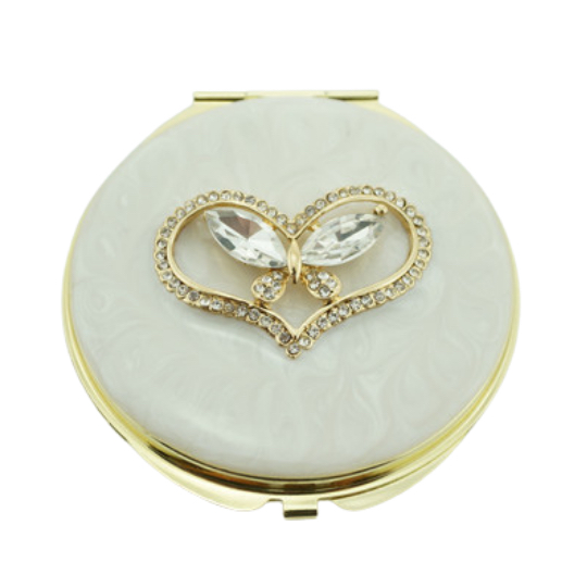 Wedding Favors Compact Mirror Butterfly with Heart