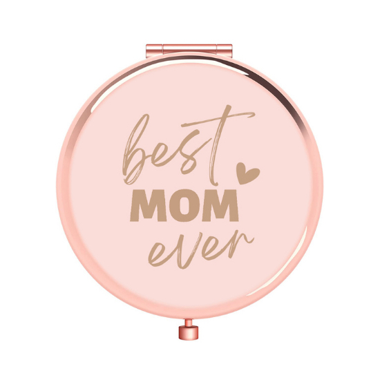 Best Mom Ever Engraved Compact Mirror