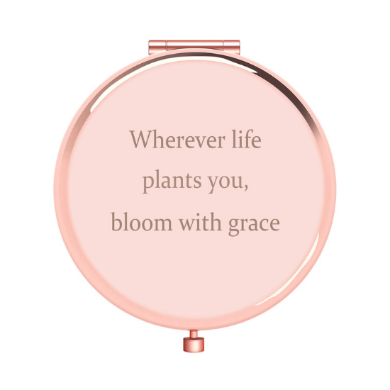 China Supplier of Personalized Laser Engraved Compact Mirror