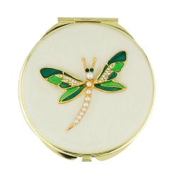 Hand Paint Dragonfly Compact Mirror