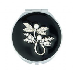 Spring Inspired Dragonfly Compact Mirror