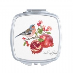 Botanical Garden Print Epoxy Compact Mirror