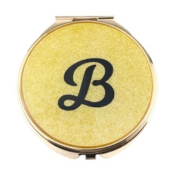 Letter B 2-Side Compact Mirror