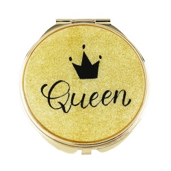 Queen Lettering Compact Mirror